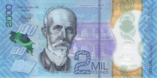 2000 Colones Costa Rica 14.09.2018